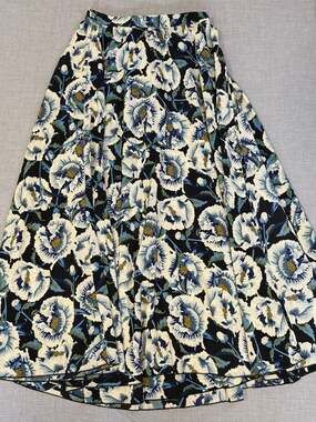 LuLaRoe Floral Pleated Midi Skirt